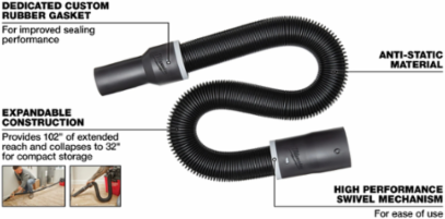 1-7/8 Inch x 32 to 102 Inch Expandable Hose, Polypropylene, 1.5 Pounds