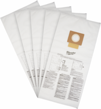 Fleece Dust Bags (5PK) for 12 Gallon Vacuum - 98.5% Filtration Efficiency