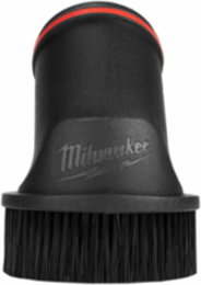 2-1/2 Inch Round Brush Tool - Lightweight Plastic, Compatible with Vacuum Hoses