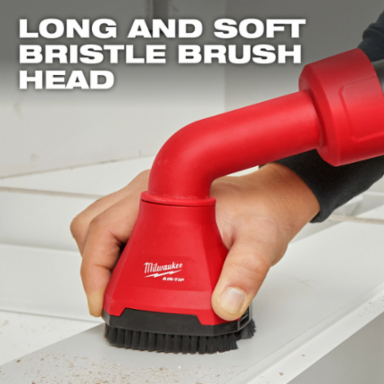 AIR-TIPTM Swiveling Palm Brush, 2.5 Inch Inlet, 0.386 lbs Weight, 3 Interchangeable Heads