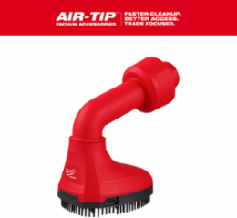 AIR-TIPTM Swiveling Palm Brush, 2.5 Inch Inlet, 0.386 lbs Weight, 3 Interchangeable Heads