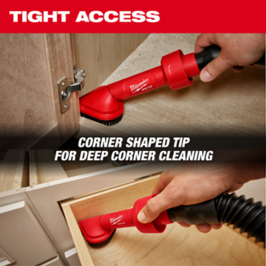 AIR-TIPTM Rotating Corner Brush Tool, 2.5 Inch Diameter, 0.64 lbs, Plastic