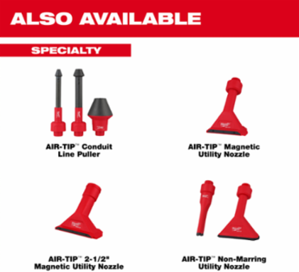 AIR-TIPTM Conduit Line Puller Kit, 1/2"-4" Tip Sizes, Rubber Cone Seal