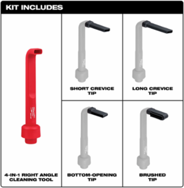 AIR-TIPTM 4-in-1 Right Angle Cleaning Tool with Interchangeable Tips