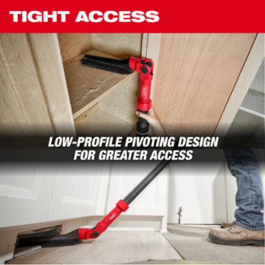 AIR-TIPTM Low-Profile Pivoting Brush Tool, 2.5 Inch Inlet Diameter, 360  Swiveling Head