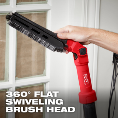 AIR-TIPTM Low-Profile Pivoting Brush Tool, 2.5 Inch Inlet Diameter, 360  Swiveling Head