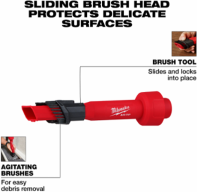 AIR-TIPTM 2-in-1 Utility Brush Tool, 10-1/2 Inch Length, Lightweight 0.372 lbs