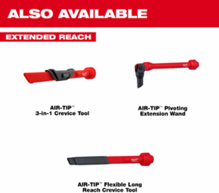 AIR-TIPTM Pivoting Extension Wand, 1-1/4" Inlet, 20.02 Inch Length, 0.556 Pounds