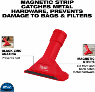 AIR-TIPTM 2-1/2 Inch Magnetic Utility Nozzle, Universal Tool Design