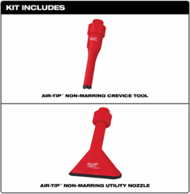 AIR-TIPTM Non-Marring Utility Nozzle Kit, 2.5 Inch Diameter, Includes 2 Tools