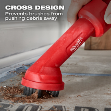 AIR-TIPTM Cross Brush Tool - 2.5 Inch Inlet, 6.49 Inch Length, 0.22 lbs