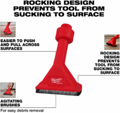 AIR-TIPTM Rocking Utility Nozzle with Brushes, 2.5 Inch Diameter, 0.29 lbs