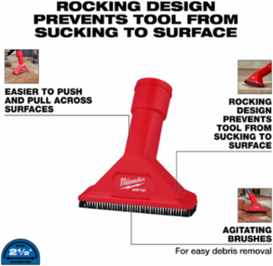 AIR-TIP™ Rocking Utility Nozzle 2-1/2 Inch with Brushes, Universal Design
