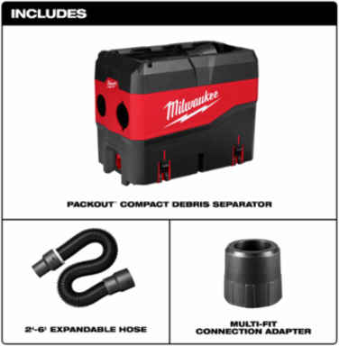Compact Debris Separator w/ PACKOUT™ Compatibility