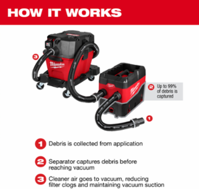 Compact Debris Separator w/ PACKOUT™ Compatibility