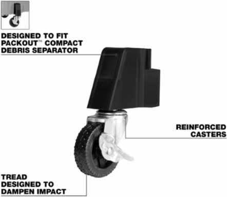 Caster Kit for Debris Separator