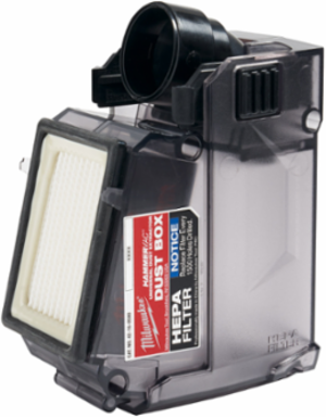 M12TM HAMMERVACTM Dust Box with HEPA Filter, 0.0091 ft3 Capacity