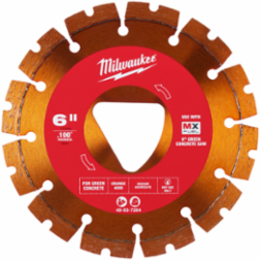 Diamond Blade 6 Inch x 0.100 Inch for Green Concrete, Dry Use