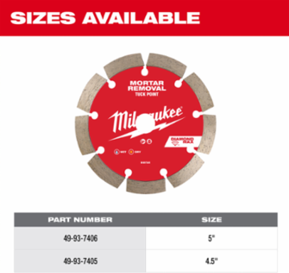5" DIAMOND MAX™ Tuck Point Diamond Blade