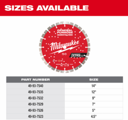5" DIAMOND ULTRA™ Segmented Turbo, General Purpose Diamond Blade