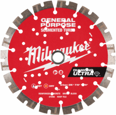 7" DIAMOND ULTRA™ Segmented Turbo, General Purpose Diamond Blade