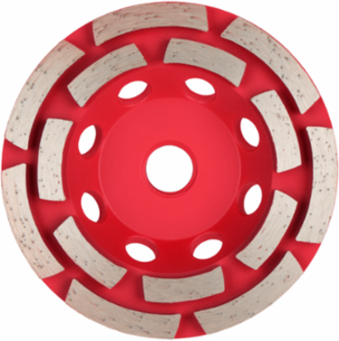4 Inch Diamond MAXTM Double Row Cup Wheel, 5/8"-11 Arbor, Up to 2X Faster Removal