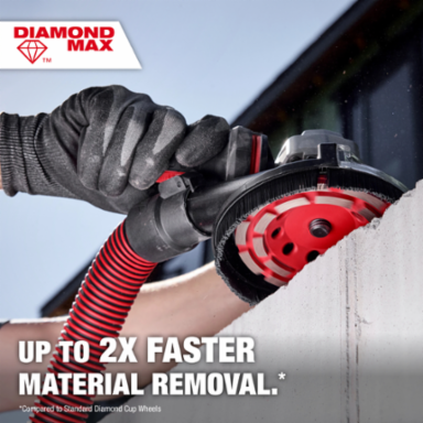 4-1/2" DIAMOND MAX™ Double Row Diamond Cup Wheel