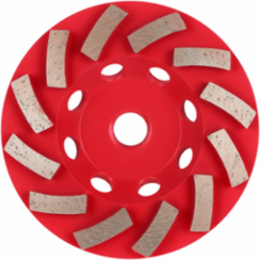 4 Inch Diamond MAX Turbo Cup Wheel - 12 Segments, 5/8"-11 Arbor, 15,000 RPM