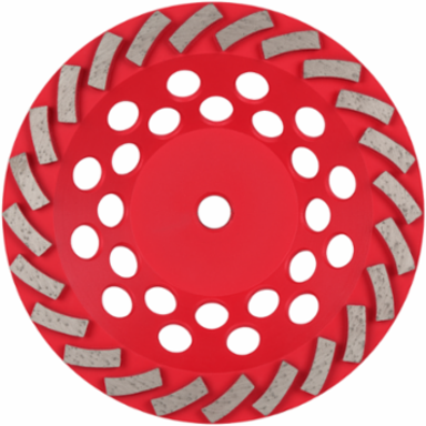 7 Inch Diamond MAXTM Turbo Diamond Cup Wheel - 18 Segments, 5/8"-11 Arbor, 2.45 lbs