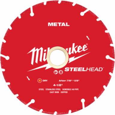 4-1/2 Inch STEELHEAD Diamond Metal Cutting Blade, 0.050 Inch Thickness