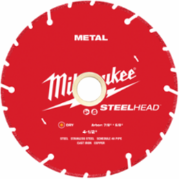 4-1/2 Inch STEELHEAD Diamond Metal Cutting Blade, 0.050 Inch Thickness