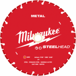 7 Inch STEELHEAD Metal Cutting Diamond Blade, Grit Segmented, Alloy Steel