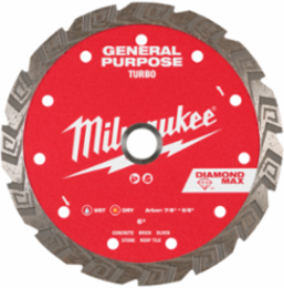 6" DIAMOND MAX™ Turbo, General Purpose Diamond Blade