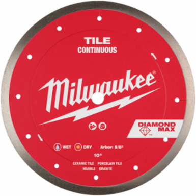 10" DIAMOND MAX™ Continuous, Tile Diamond Blade