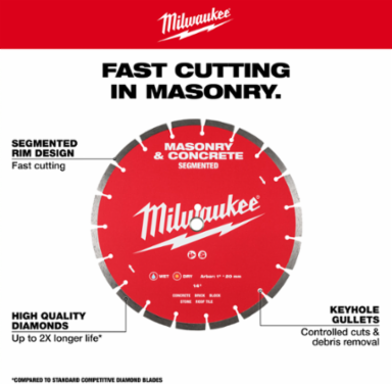 12" Segmented Masonry & Concrete Diamond Blade