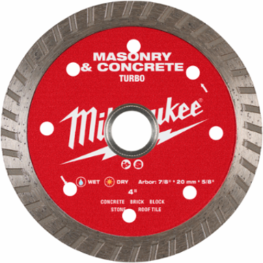 4" Turbo Masonry & Concrete Diamond Blade