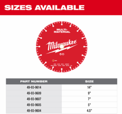 9" Multi-Material Diamond Blade