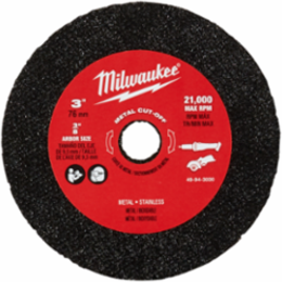 3 Inch Metal Cut Off Wheel Pack (3 Pack), Max 20,000 RPM, .040 Inch Thickness