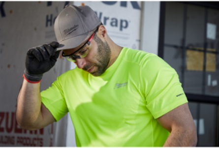 FlexFit Fitted Hat - Gray L/XL, 3-1/2 Inch Crown Depth, 63% Polyester