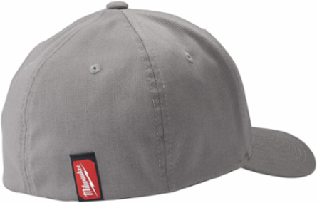FlexFit Fitted Hat - Gray L/XL, 3-1/2 Inch Crown Depth, 63% Polyester