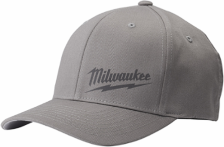FlexFit Fitted Hat - Gray L/XL, 3-1/2 Inch Crown Depth, 63% Polyester