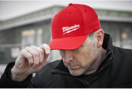 FlexFit Fitted Hat - Red, Small/Medium, 3-1/2 Inch Crown Depth