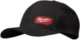 GRIDIRONTM Snapback Trucker Hat - Black, 3-1/2 Inch Crown, Adjustable Size