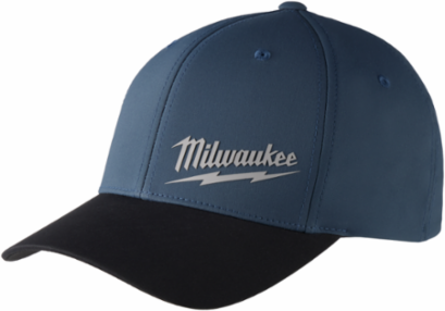 WORKSKINTM Performance Fitted Hat - Blue, Moisture Wicking, UPF 50, Large/X-Large