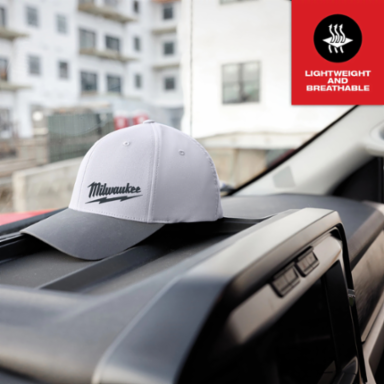 WORKSKIN™ Performance Fitted Hat Gray Small/Medium, Moisture Wicking, UPF 50
