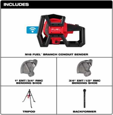 M18 FUEL™ BRANCH CONDUIT BENDER w/ AUTO-ZERO™