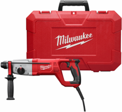 1 Inch SDS Plus Rotary Hammer Kit, 8 Amp Motor, 0-1620 RPM, 5860 BPM