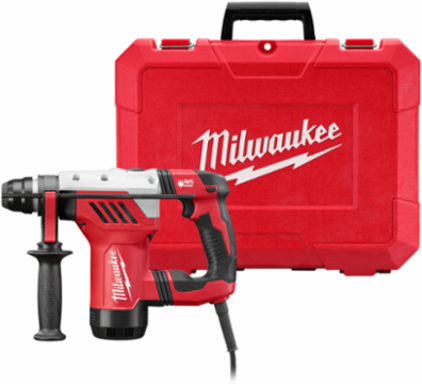 1-1/8 Inch SDS Plus Rotary Hammer Kit, 8 Amp Motor, 0-1,500 RPM, 5,500 BPM