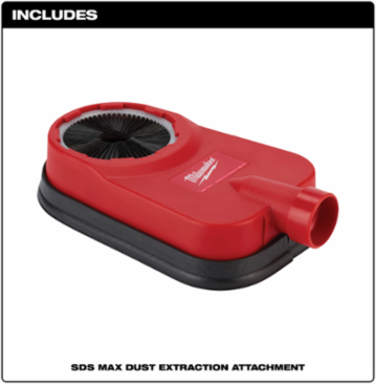 SDS Max Dust Extraction Attachment, 2-3/4 Inch Diameter, 4.6 Inch Width