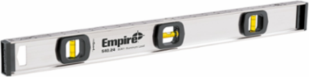 24 Inch I-Beam Level, Aluminum Frame, 3 Vials, .0005 Inch Accuracy